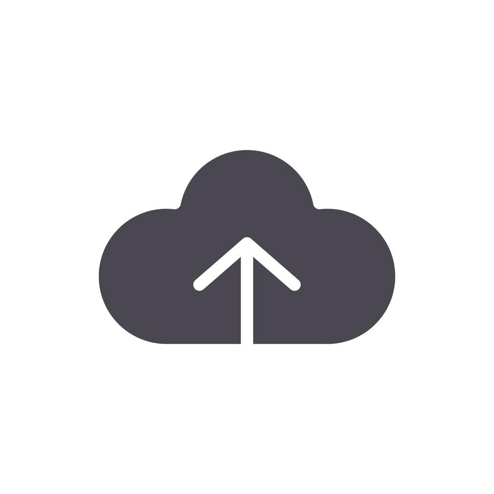 cloud upload icona segno simbolo logo vettore