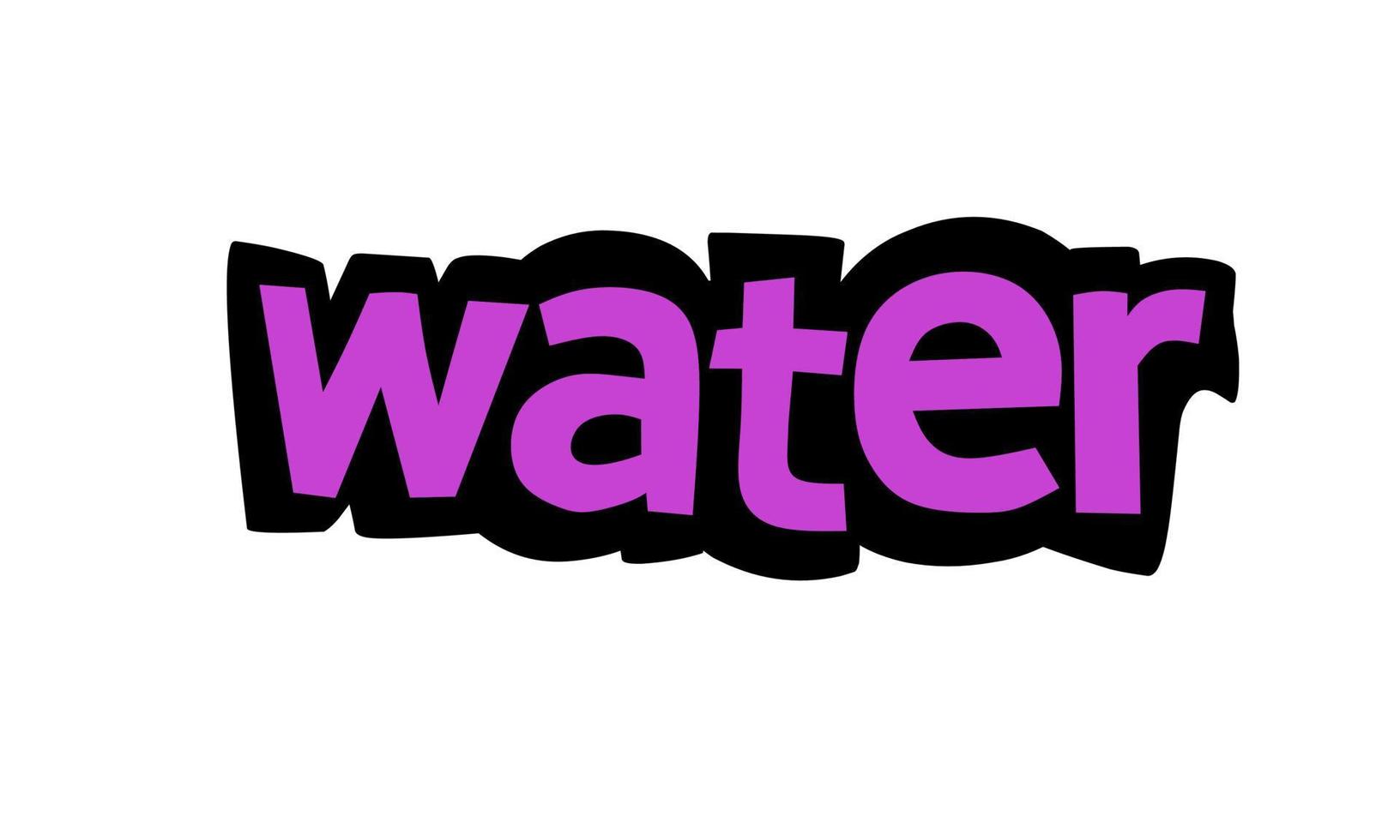 disegno vettoriale di lettere d'acqua