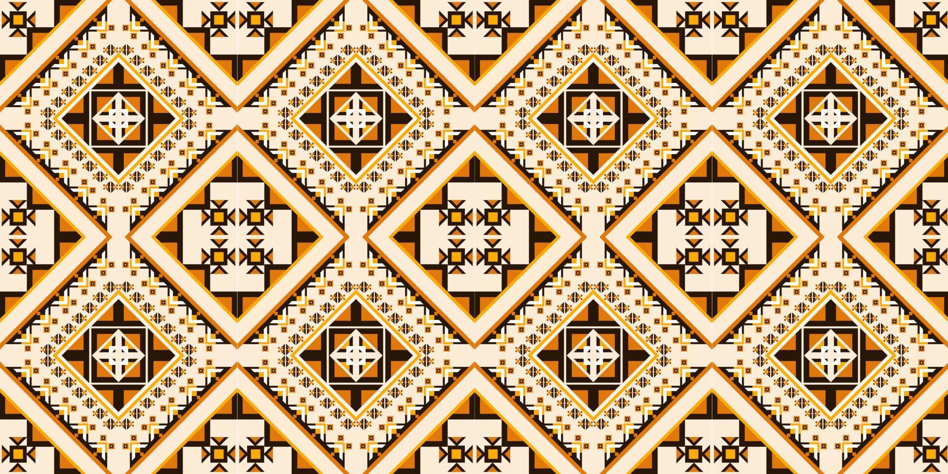 disegno tradizionale geometrico etnico orientale modello ikat per sfondo, moquette, carta da parati, abbigliamento, avvolgimento, batik, tessuto, illustrazione vettoriale. stile ricamo. vettore