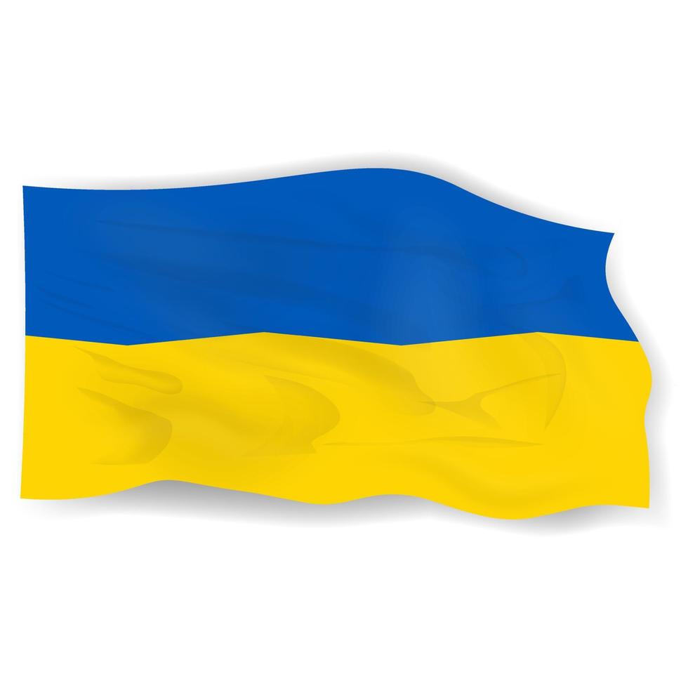 immagine vettoriale bandiera ucraina eps 10