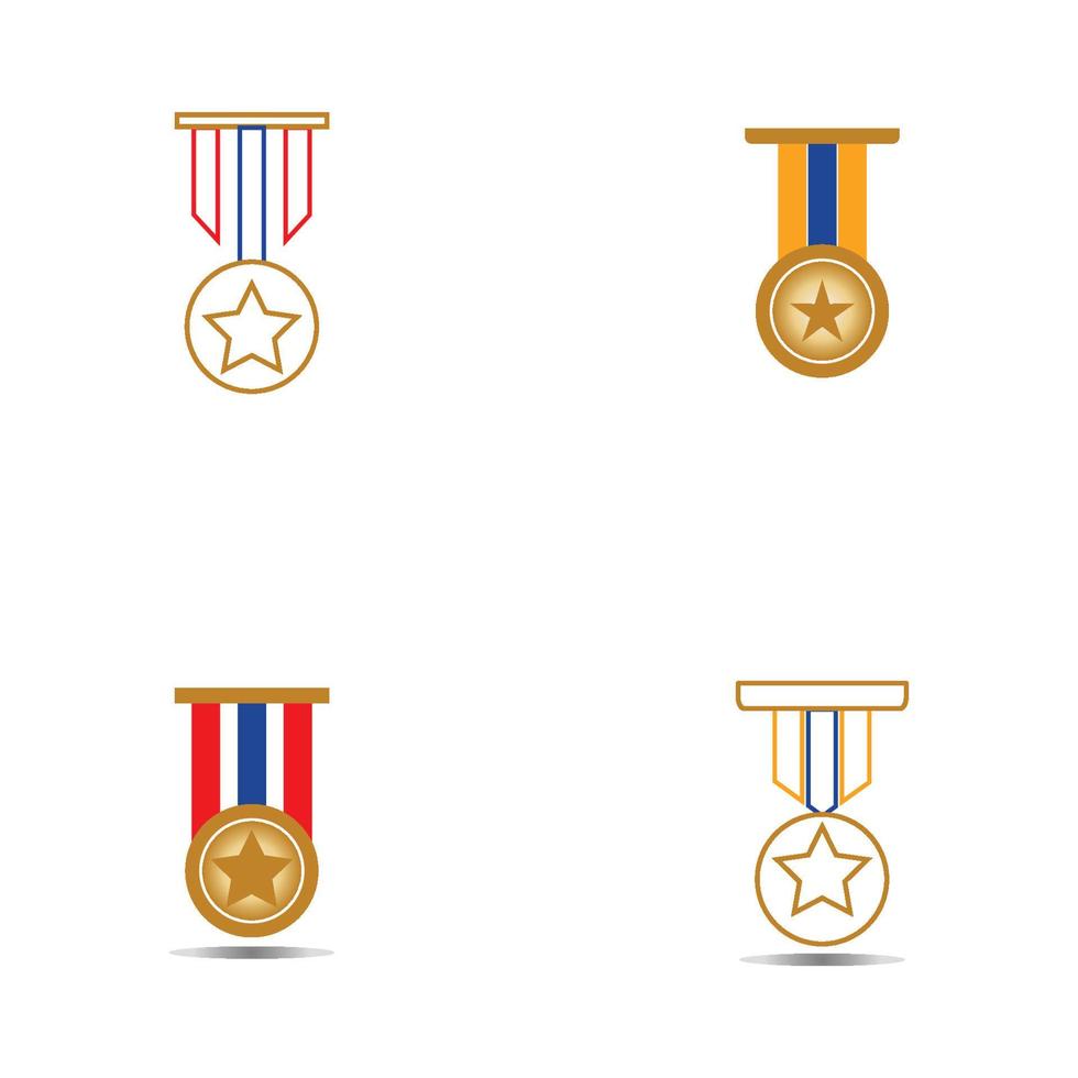 illustrazione del modello di sfondo vettoriale dell'icona della medaglia