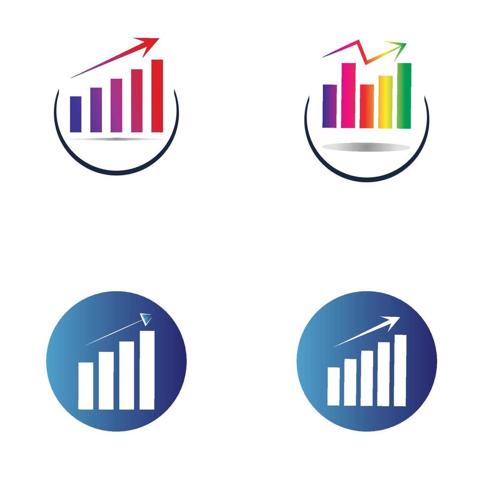 icona del grafico in stile piatto alla moda isolato su bianco. simbolo della barra del grafico per l'interfaccia utente dell'app logo design del sito web. vettore