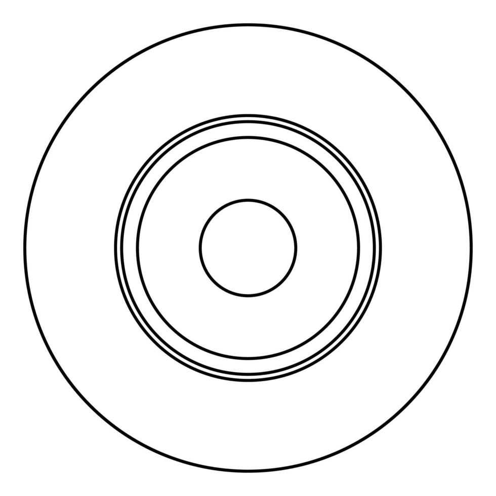 simbolo elettrico tipo superfici di cottura segno utensile icona del pannello di destinazione in cerchio contorno rotondo colore nero illustrazione vettoriale immagine in stile piatto