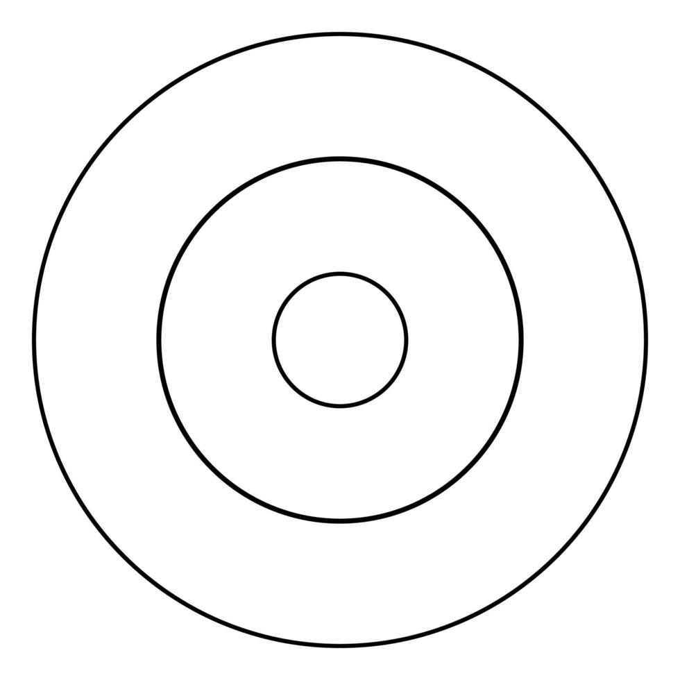 simbolo elettrico tipo superfici di cottura segno utensile icona del pannello di destinazione in cerchio contorno rotondo colore nero illustrazione vettoriale immagine in stile piatto