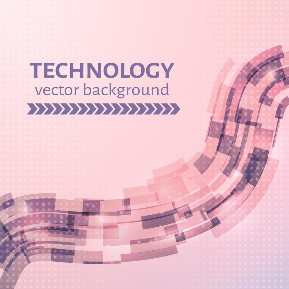 sfondo astratto tecnologia rosa e ultra viola. modello di progettazione facile da modificare per i tuoi progetti. illustrazione vettoriale. vettore