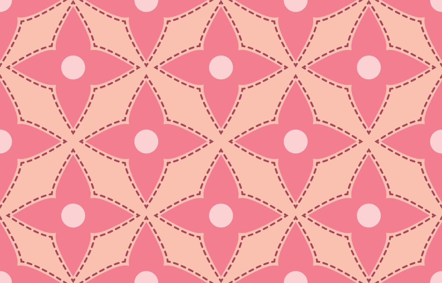 tessuto colorato a fiori, motivo etnico geometrico nel tradizionale design di sfondo orientale per moquette, carta da parati, abbigliamento, avvolgimento, batik, stile ricamo illustrazione vettoriale. vettore