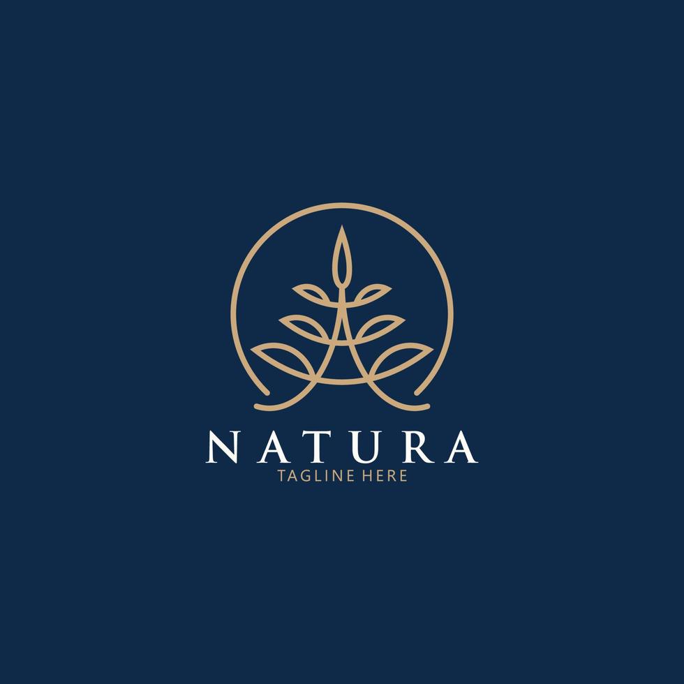 natura astratta albero logo icona vettore isolato