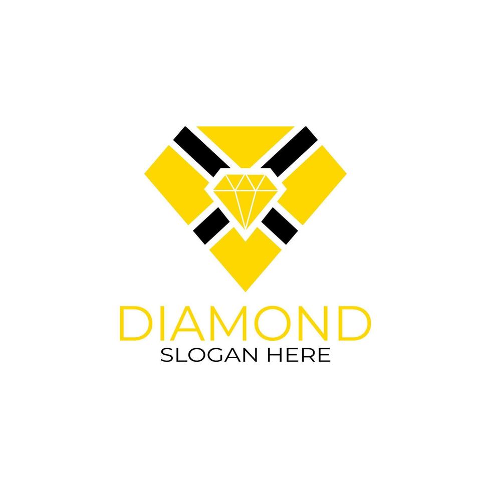 design del logo lettera x diamante. concetto di design, loghi, logogramma, modello di diamante logotipo vettore