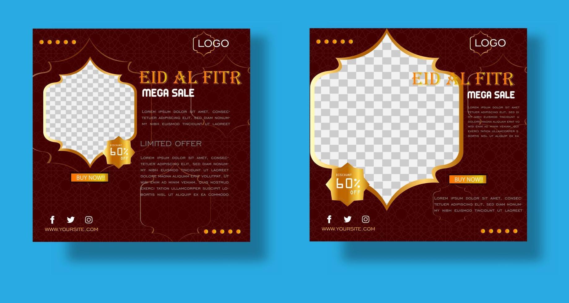 modello di promozione banner di vendita ramadan. adatto per modelli di post web e promozioni sui social media per ramadan, islamico, ecc vettore