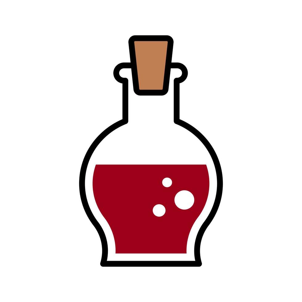 icona vettore pozione liquida rossa