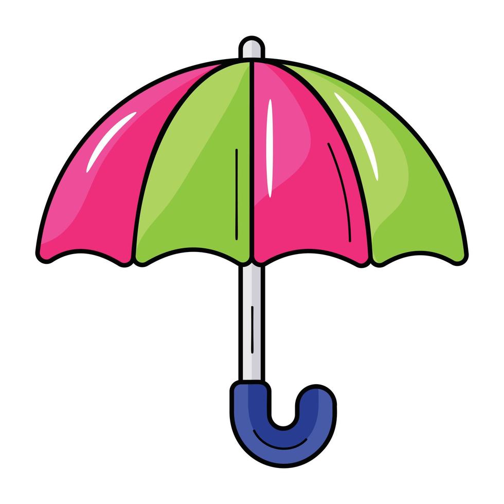 procurati questa icona piatta a ombrello vettore
