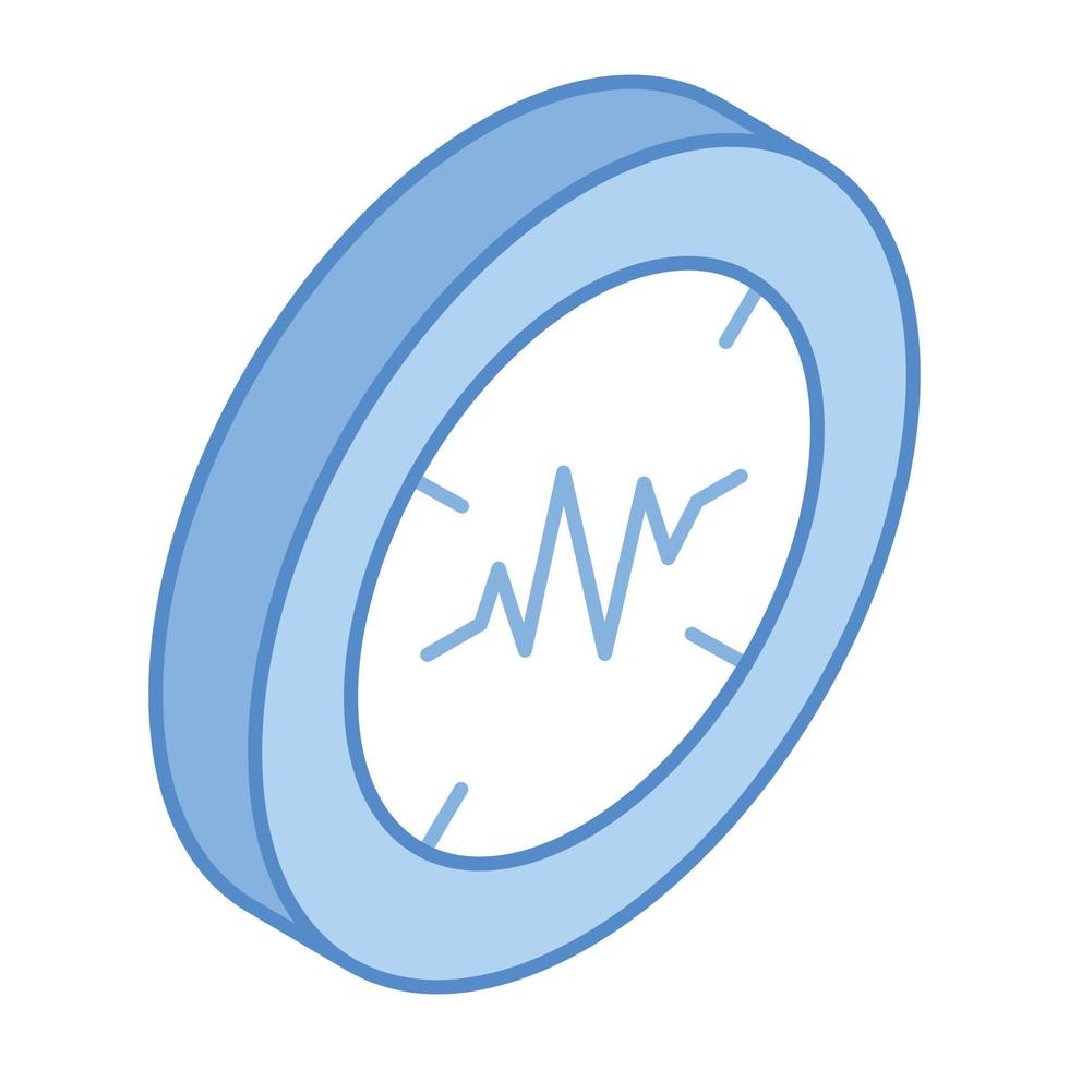 un'icona in stile 3d di frequenza, disegno vettoriale