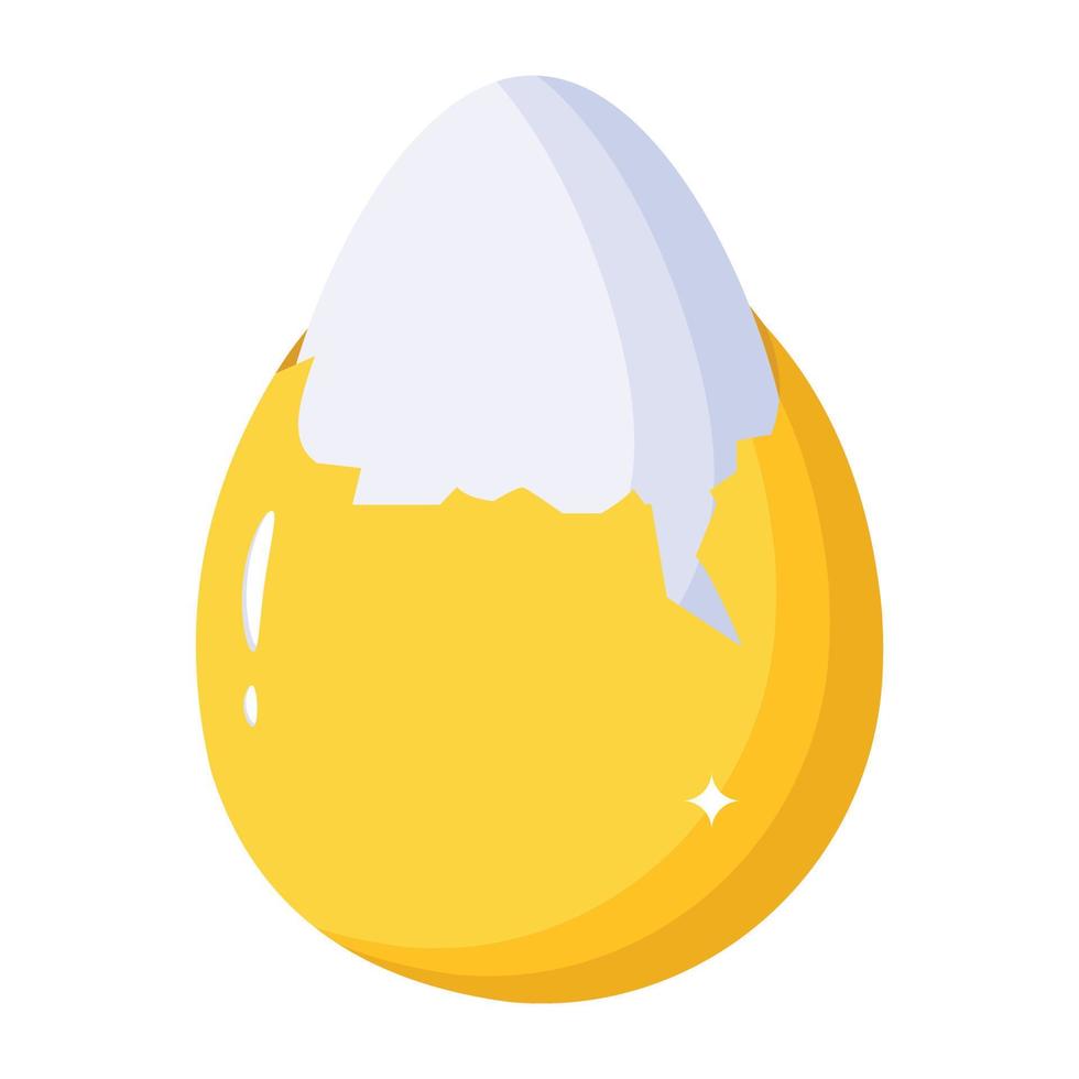 icona isometrica dell'uovo dal design accattivante vettore