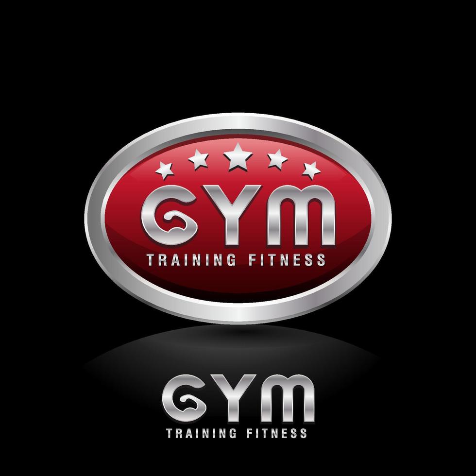 logotipo di allenamento fitness in palestra con logo distintivo. lettera g con emblema vettoriale del design del logo muscolare