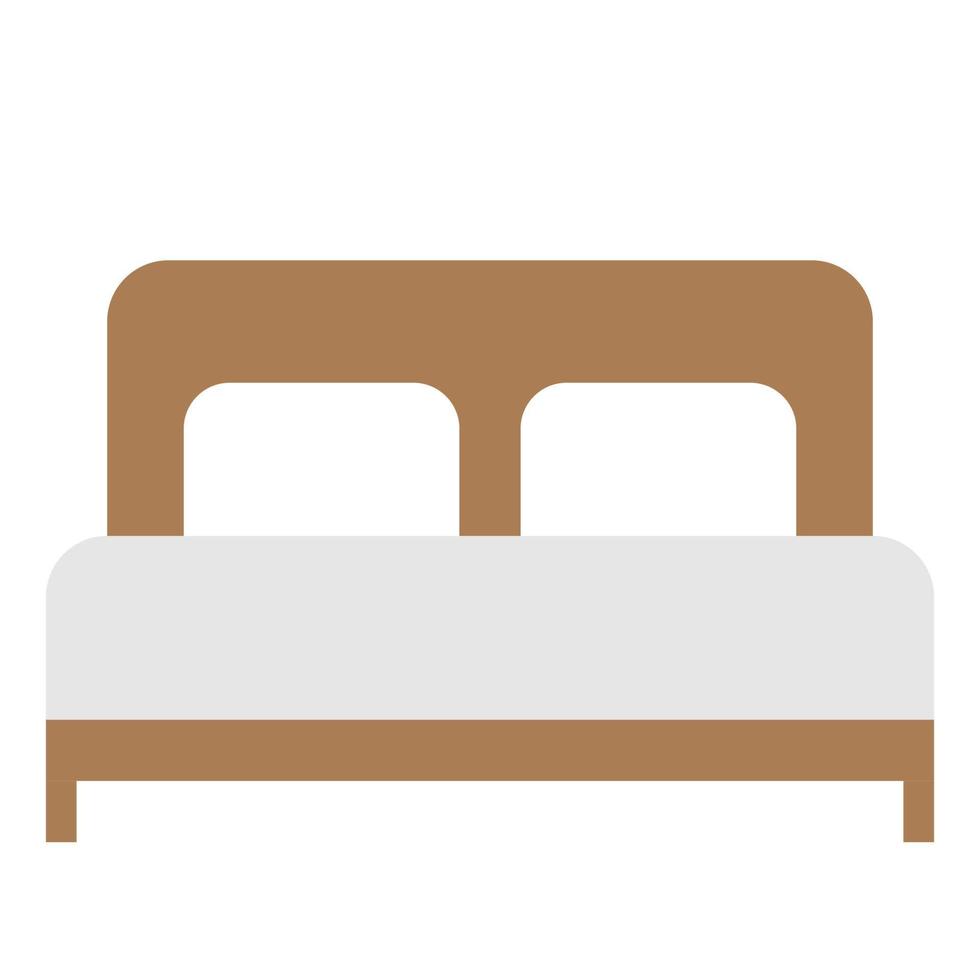 illustrazione vettoriale dell'icona piatta della camera da letto