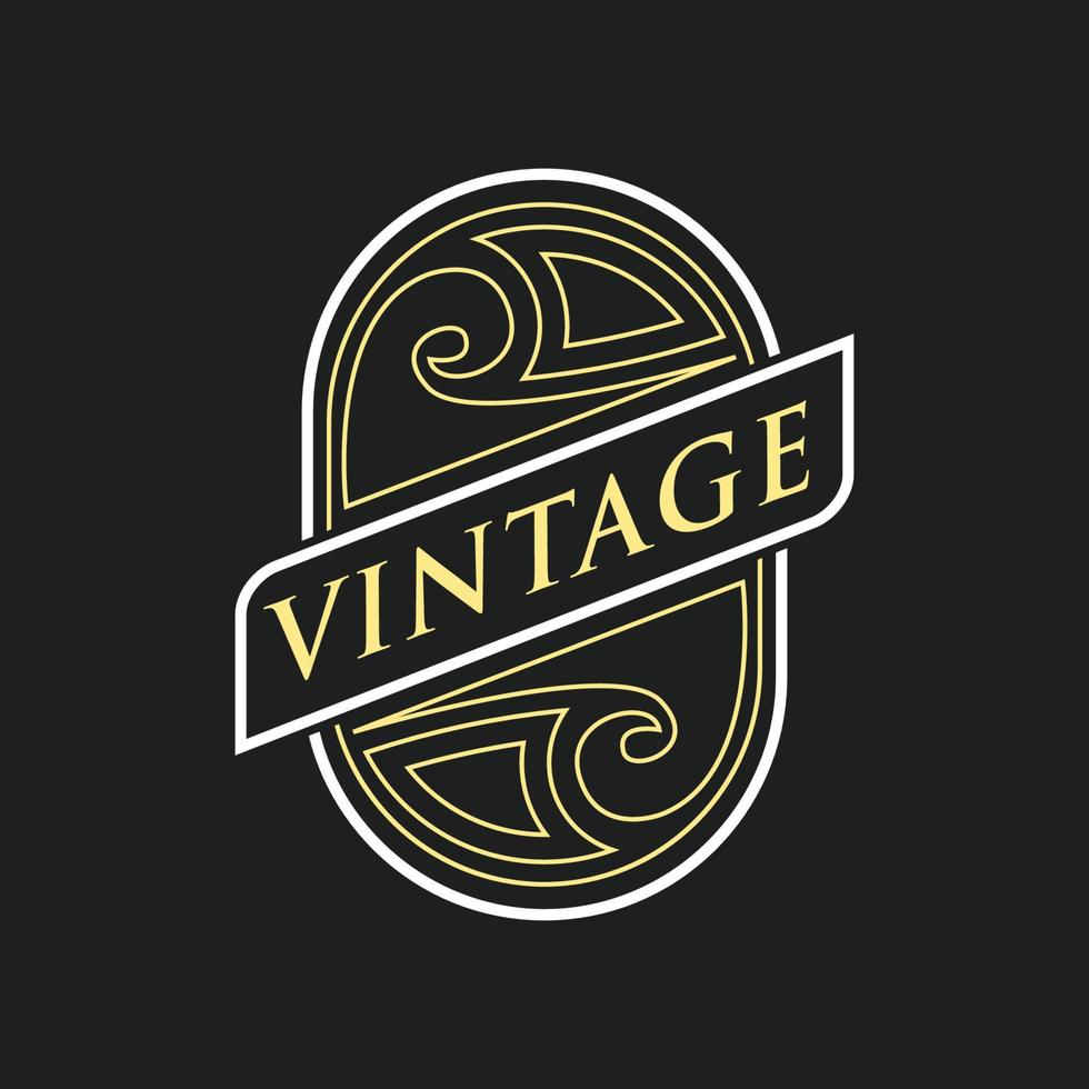 disegno del logo vintage vettore