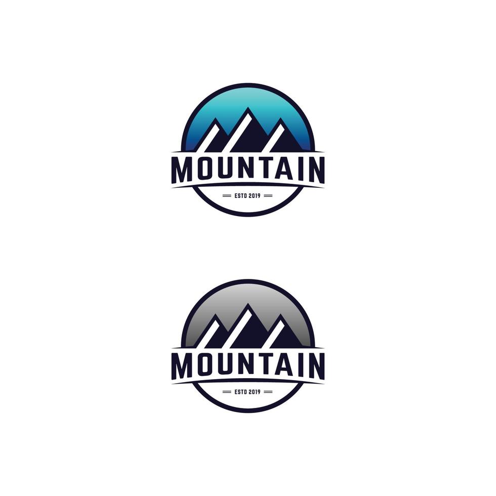 disegni del logo di montagna vettore