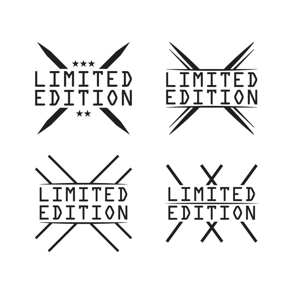 badge icona in edizione limitata, segno vettore
