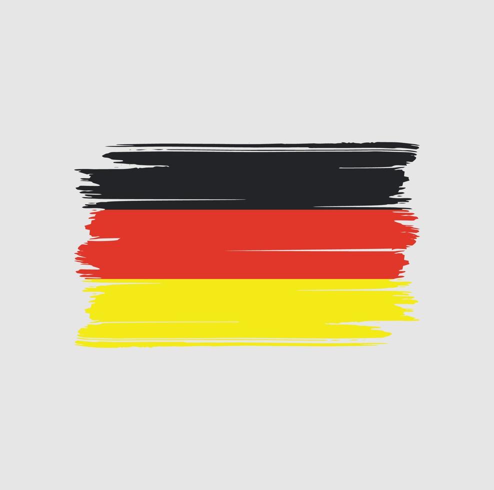 pennello bandiera germania. bandiera nazionale vettore