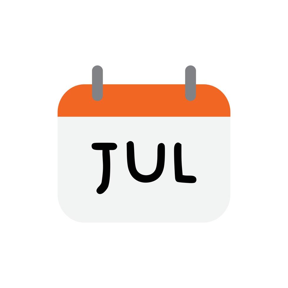 calendario vettoriale luglio per sito Web, cv, presentazione
