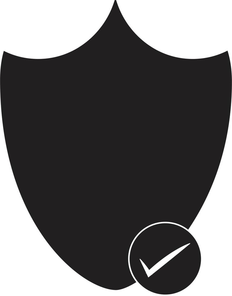 icona dello scudo di sicurezza. simbolo dello scudo di sicurezza. vettore