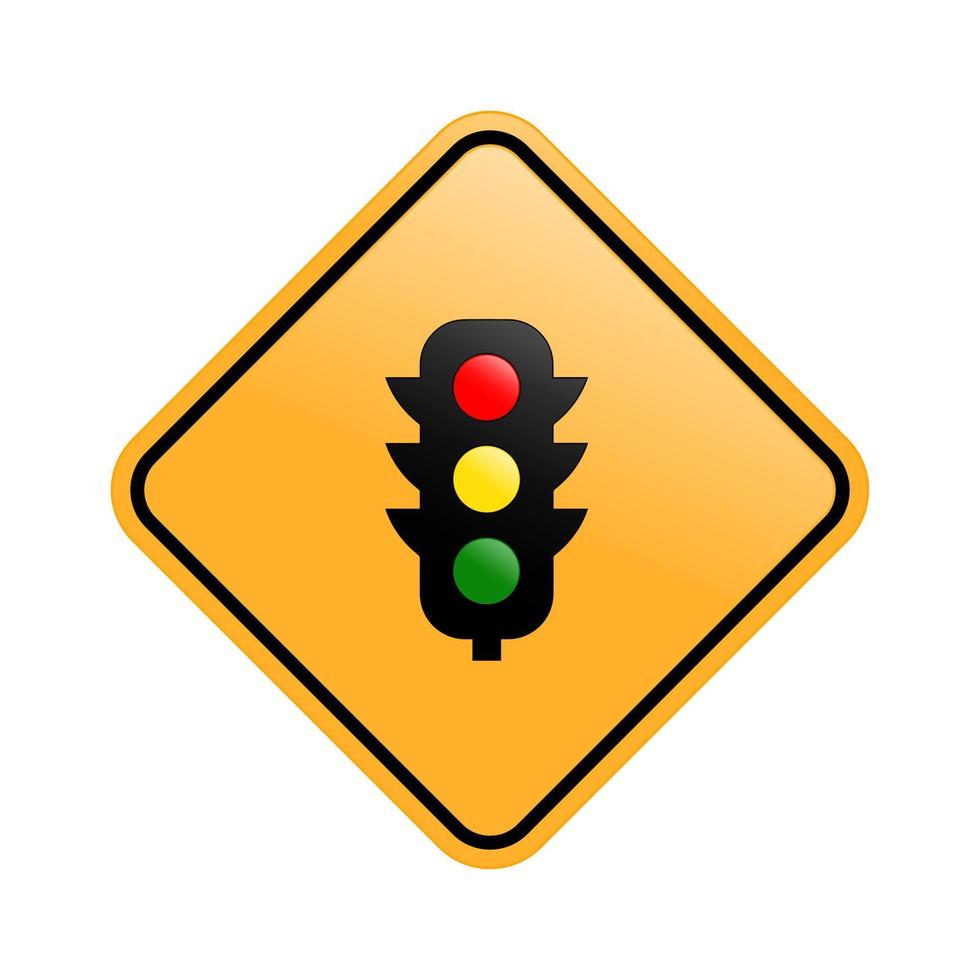 icona del semaforo. disegno vettoriale semaforo. segno semplice del semaforo. illustrazione del design dell'icona del semaforo.