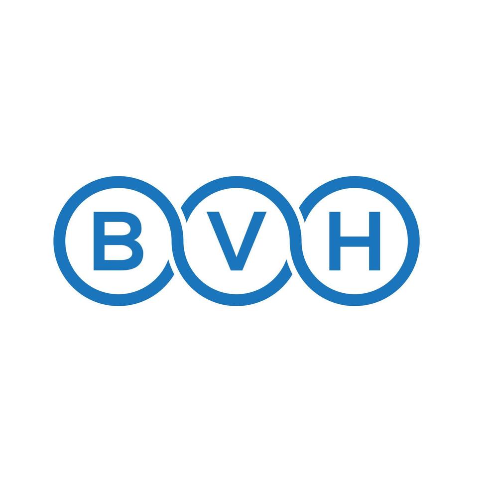 bvh lettera logo design su sfondo bianco. bvh creative iniziali lettera logo concept. disegno della lettera bvh. vettore
