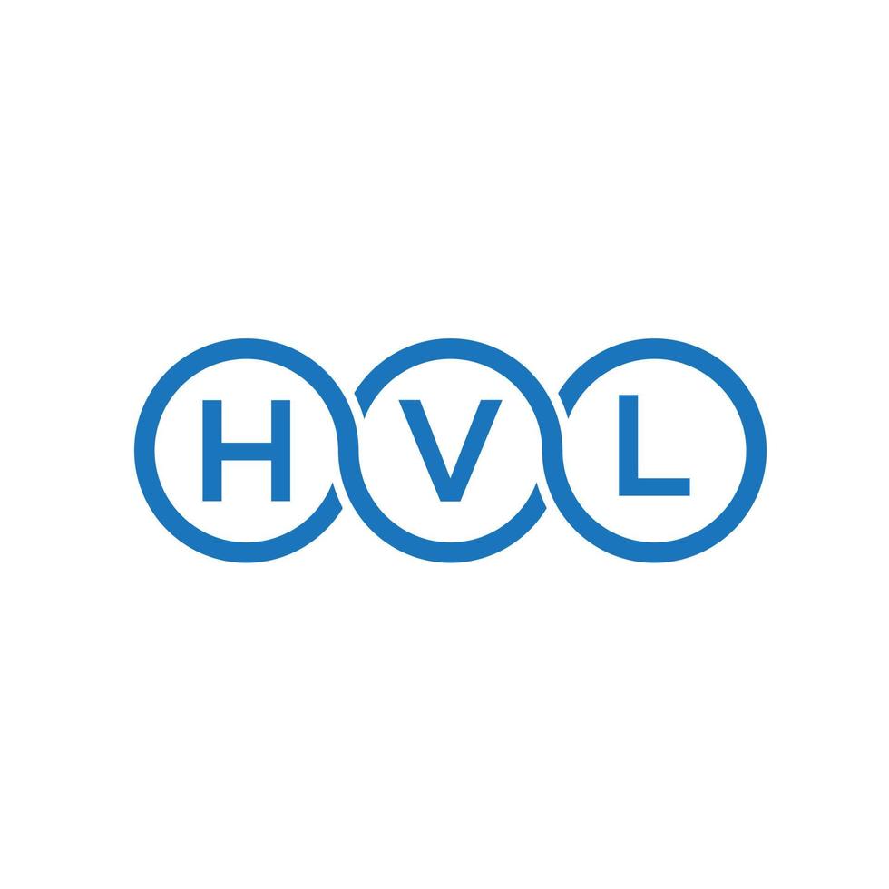 hvl lettera logo design su sfondo bianco. hvl creative iniziali lettera logo concept. disegno della lettera hvl. vettore