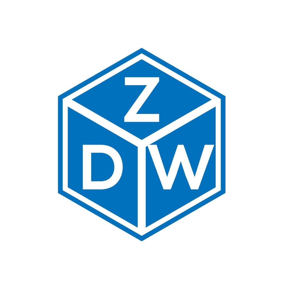 zdw lettera logo design su sfondo bianco. zdw creative iniziali lettera logo concept. disegno della lettera zdw. vettore