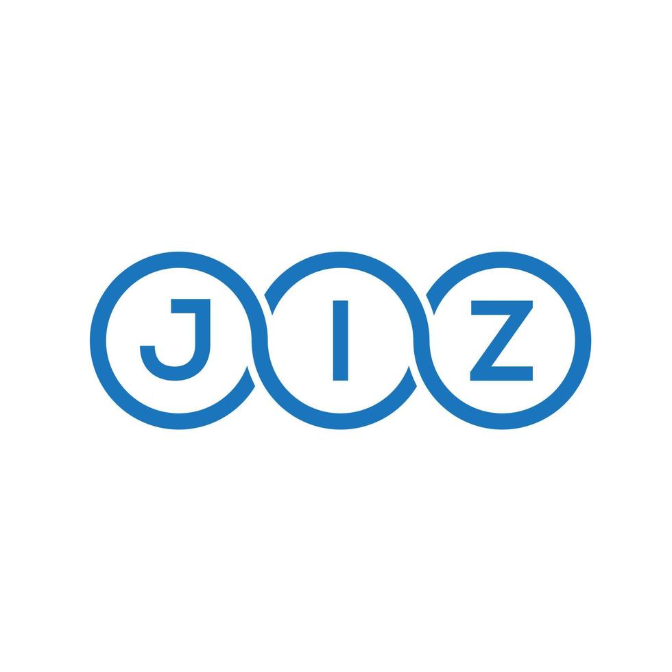 jiz lettera logo design su sfondo bianco. jiz creative iniziali lettera logo concept. disegno della lettera di jiz. vettore