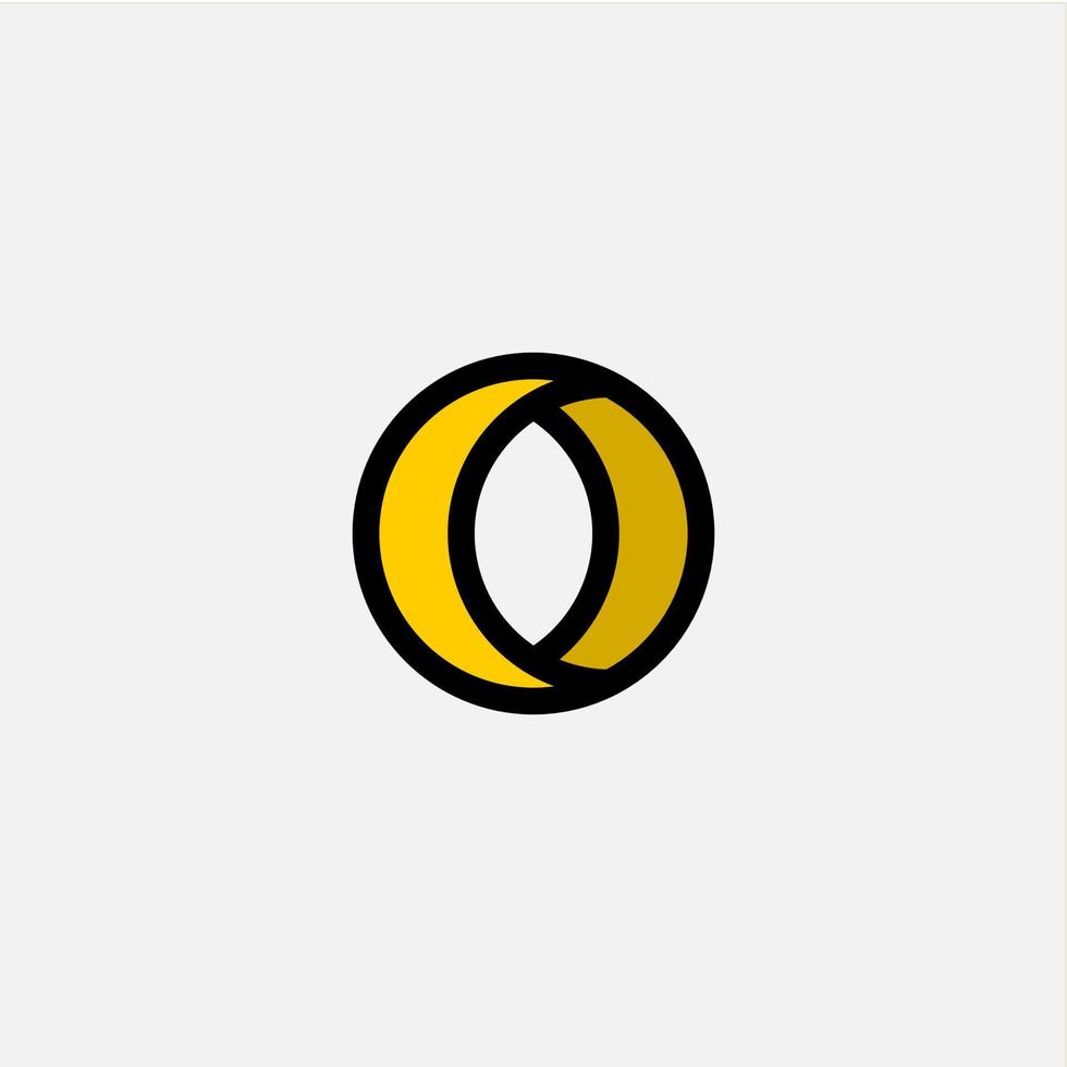 disegno vettoriale icona anello giallo