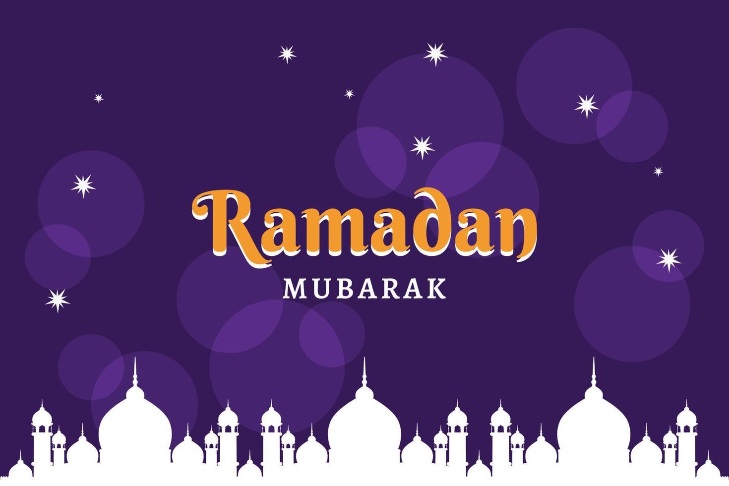 illustrazione vettoriale di ramadan kareem per banner post sui social media