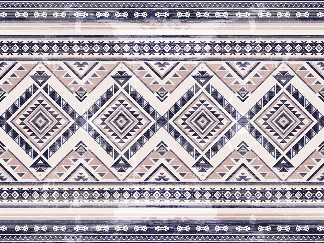 nativo americano indiano ornamento modello geometrico etnico tessile tessitura tribale azteco modello navajo messicano tessuto senza cuciture vettore decorazione moda