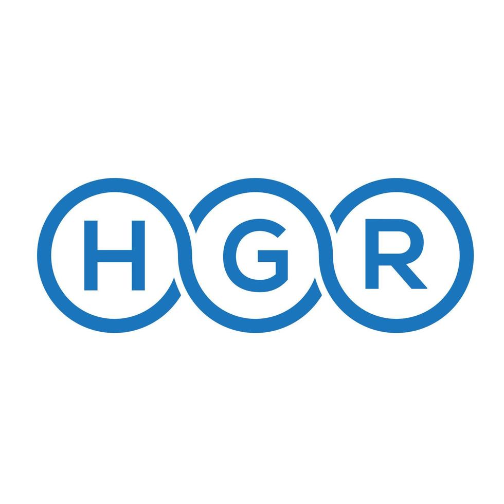 hgr lettera logo design su sfondo bianco. hgr creative iniziali lettera logo concept. disegno della lettera hgr. vettore