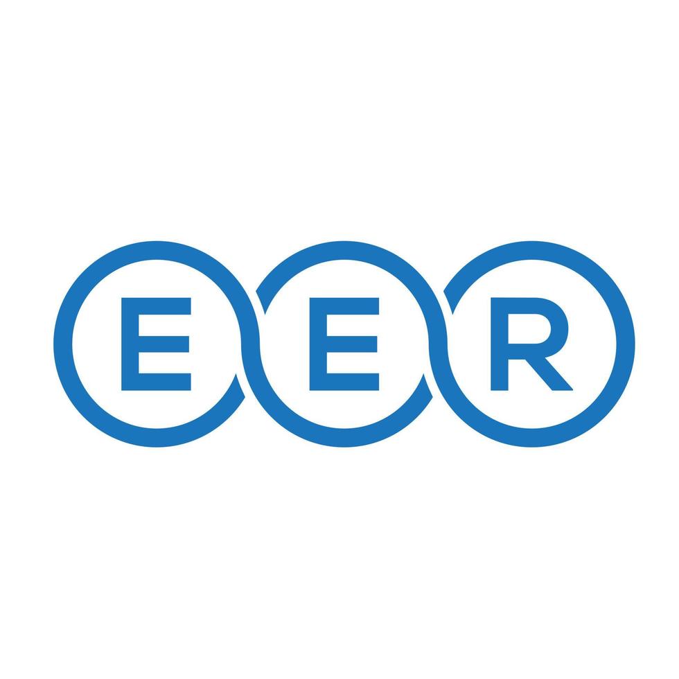 eer lettera logo design su sfondo nero.eer creative iniziali lettera logo concept.eer lettera vettoriale design.
