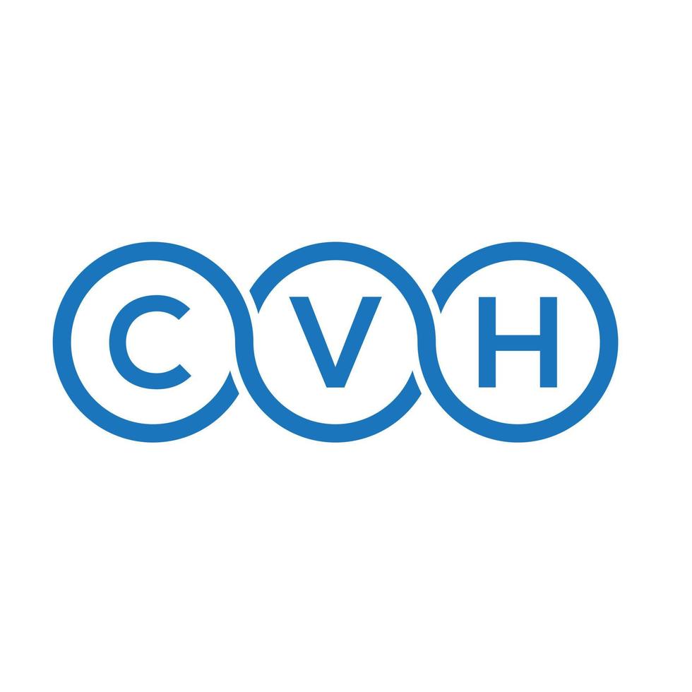cvh lettera logo design su sfondo nero.cvh creative iniziali lettera logo concept.cvh vettore lettera design.