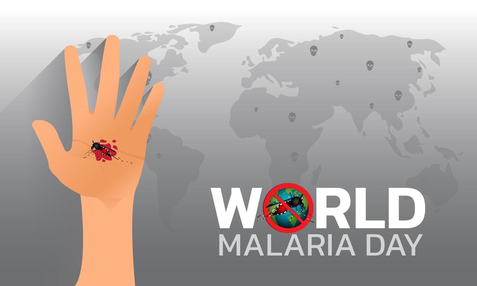 concept design della giornata mondiale della malaria per la giornata della malaria. vettore