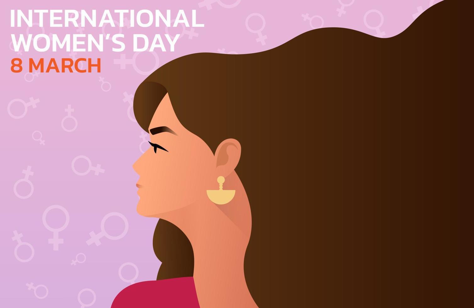 giornata internazionale della donna. illustrazione vettoriale di donne.