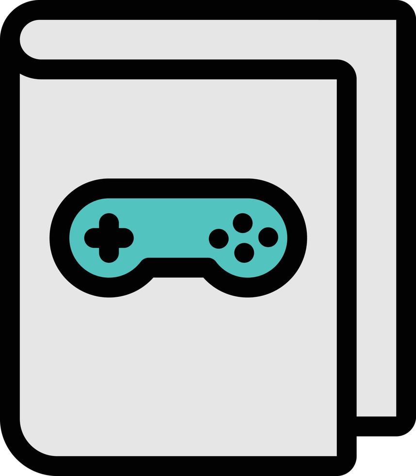 illustrazione vettoriale del libro di gioco su uno sfondo. simboli di qualità premium. icone vettoriali per il concetto e la progettazione grafica.
