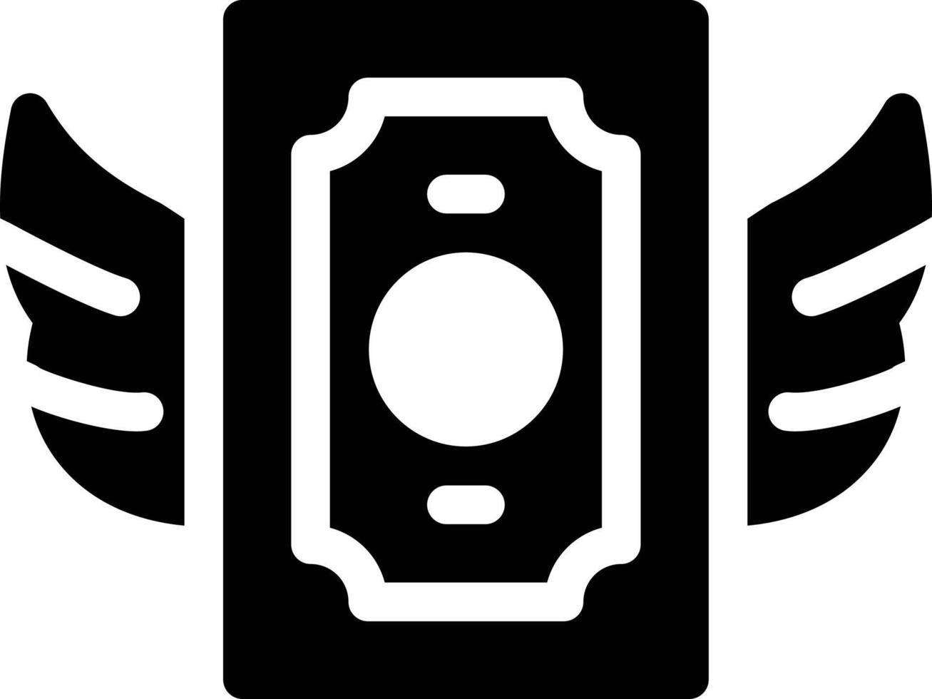 illustrazione vettoriale di ali del dollaro su uno sfondo simboli di qualità premium. icone vettoriali per il concetto e la progettazione grafica.