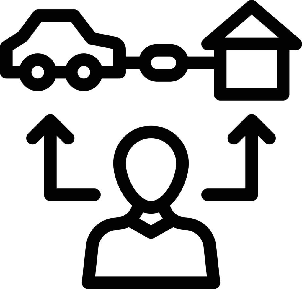 illustrazione vettoriale di banca auto su uno sfondo simboli di qualità premium. icone vettoriali per il concetto e la progettazione grafica.