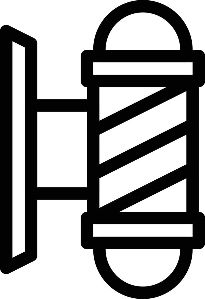illustrazione vettoriale del palo del barbiere su uno sfondo simboli di qualità premium. icone vettoriali per il concetto e la progettazione grafica.