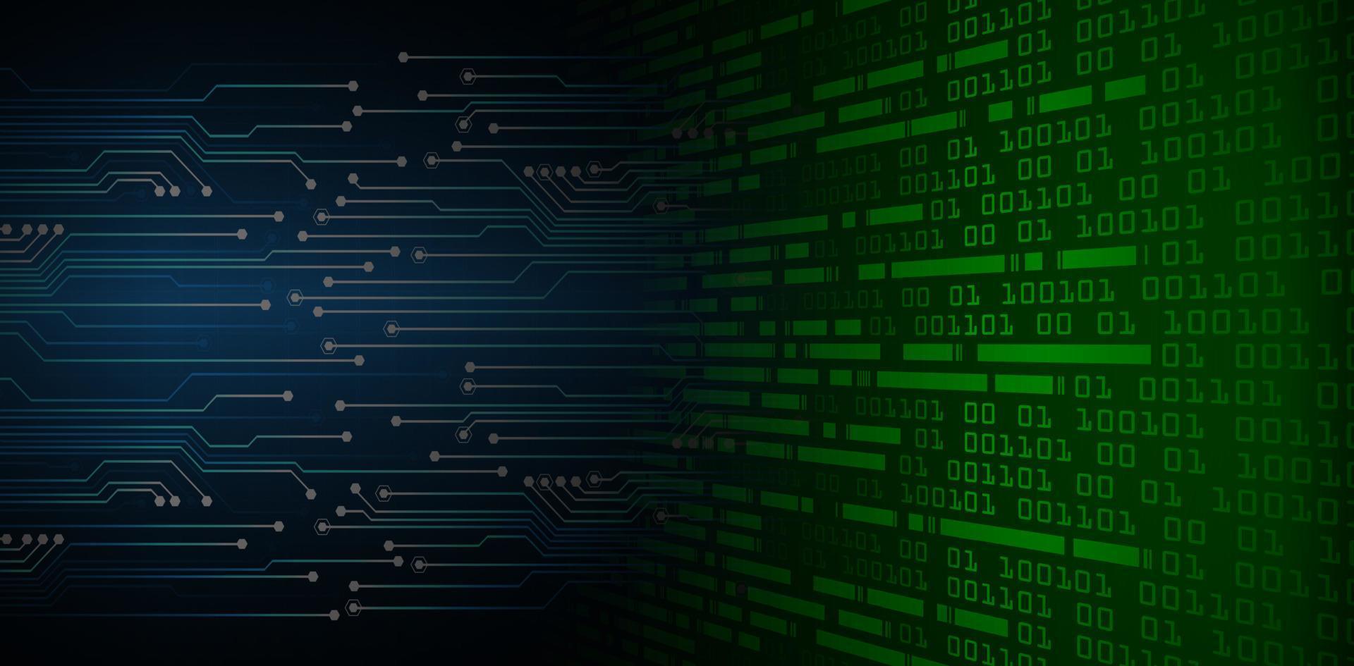 fondo di concetto di tecnologia futura del circuito cyber vettore