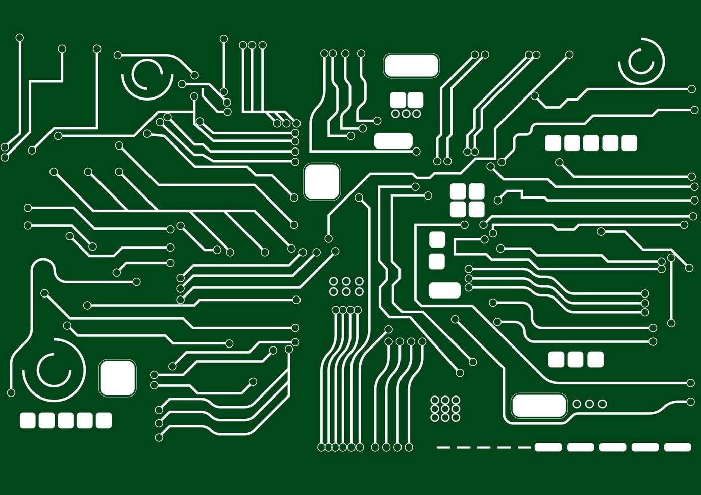 illustrazione di vettore del fondo del processcor del computer della scheda madre del circuito di linea della tecnologia