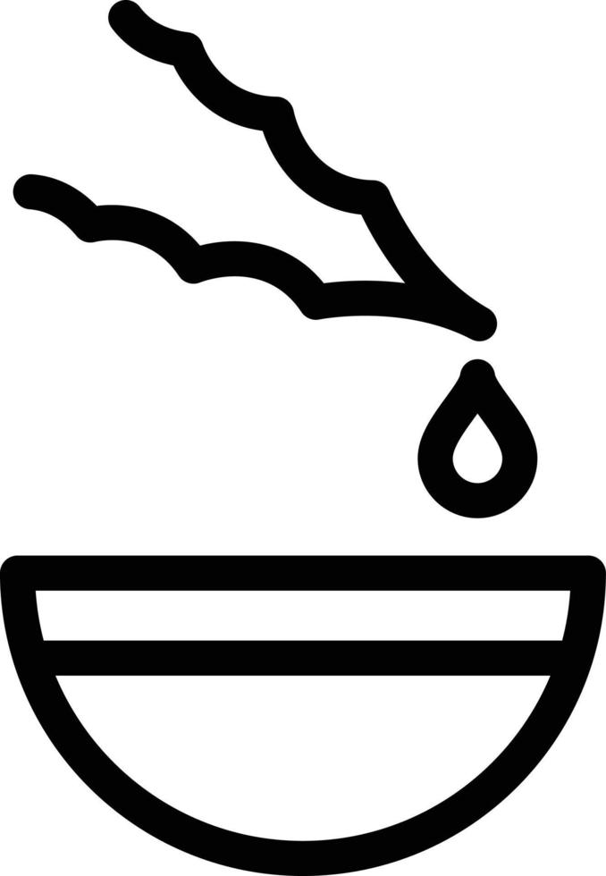 illustrazione vettoriale della ciotola di goccia su uno sfondo simboli di qualità premium. icone vettoriali per il concetto e la progettazione grafica.