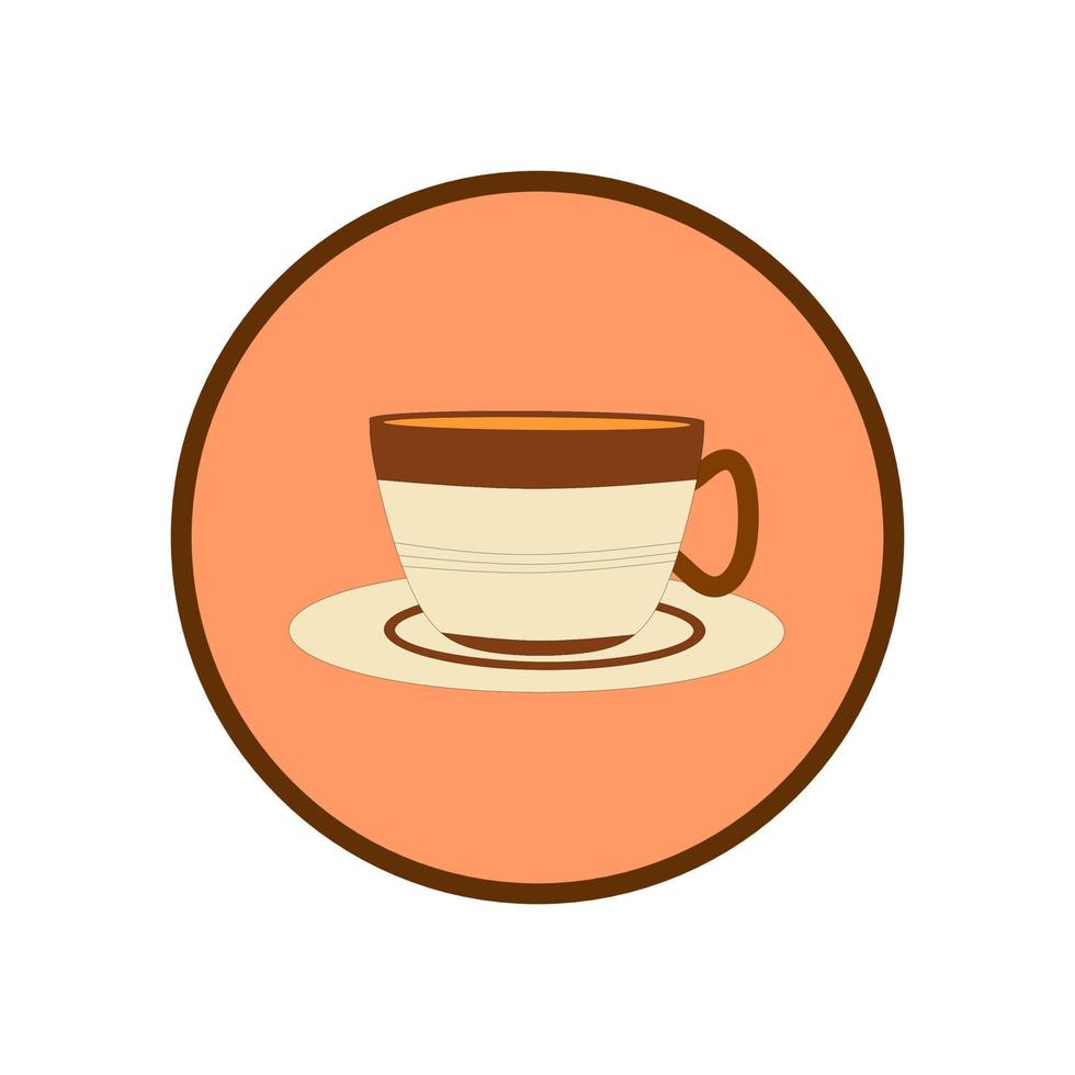 illustrazione del logo della caffetteria... vettore
