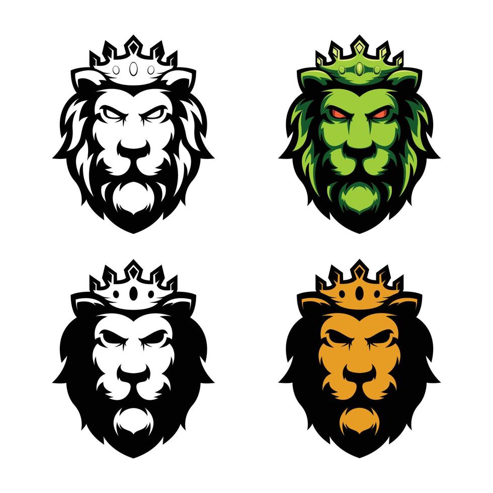illustrazione e schizzo del design del leone. vettore