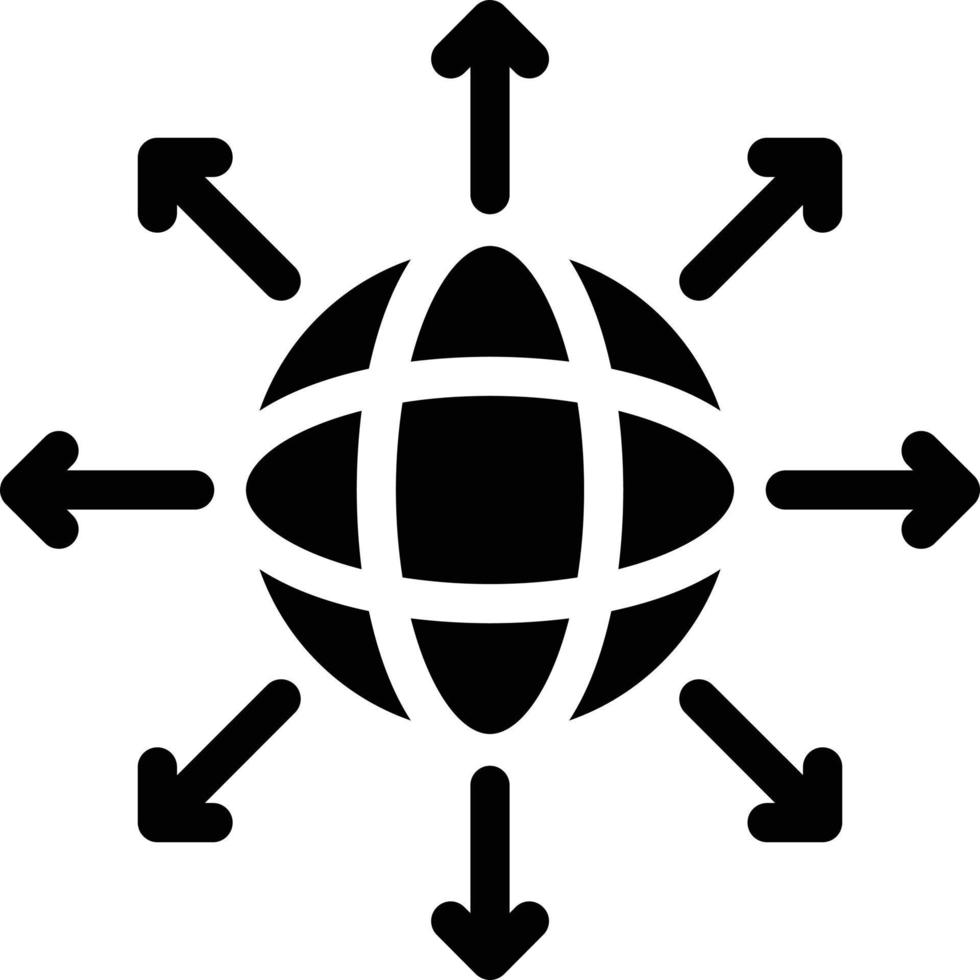 frecce di direzione globali illustrazione vettoriale su uno sfondo simboli di qualità premium. icone vettoriali per il concetto e la progettazione grafica.