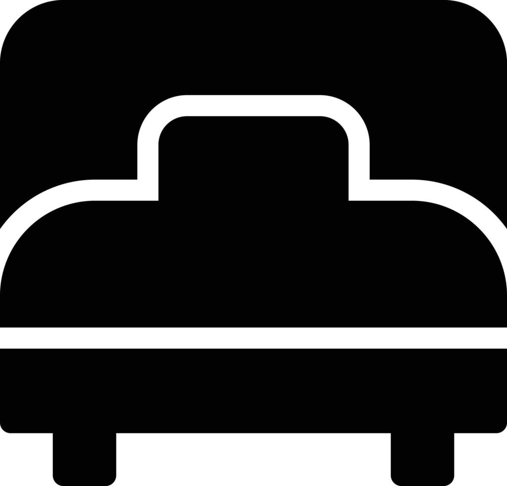 illustrazione vettoriale di letto singolo su uno sfondo simboli di qualità premium. icone vettoriali per il concetto e la progettazione grafica.