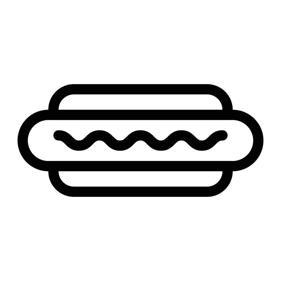illustrazione vettoriale di hotdog su uno sfondo. simboli di qualità premium. icone vettoriali per il concetto e la progettazione grafica.